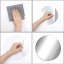 100 Pack Round Glass Mirror Tiles for DIY Crafts and Home Décor (1 inch)
