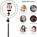 10 INCH RING LIGHT WITH TRIPOD STAND RGB