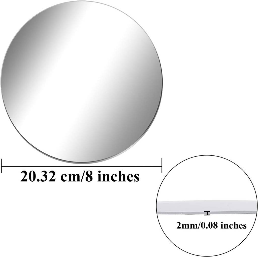 8 inch -  Pack of 6 - Mirror
