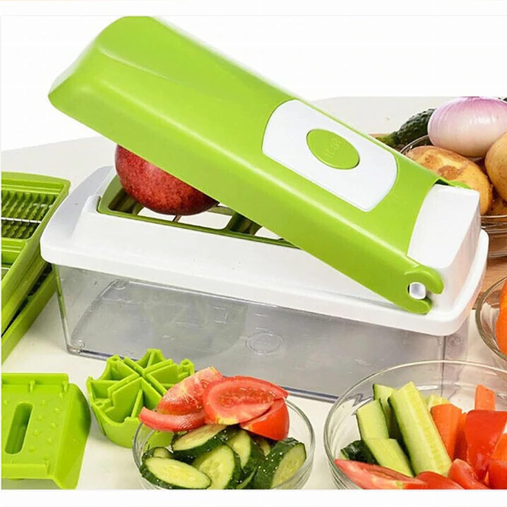Generic Fruit And Vegetable Slicer Green/White/Clear