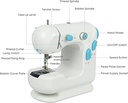 Electric Sewing Machine Portable Household 2-Speed