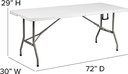 BUFFET TABLE[Height: 75 cm Length: 130 cm Width: 74 cm]
