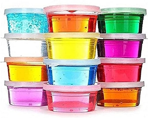 [PZDEL758] 24 Piece 5D Crystal Clear Jelly Slime