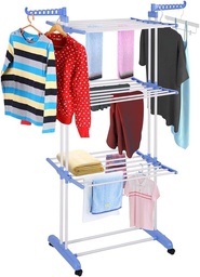 [PZDER8] 3 Layer Clothes Drying Rack[66D x 73W x 169.5H centimeters](1