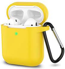 APPLE AIRPODS SILICONE CASE YELLOW(A sto