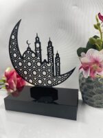 Acrylic Moon wit Masjid Stand