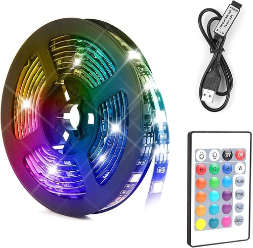 [PZDER4012] Color Changing RGB Led Light Strips with Remote (5M)