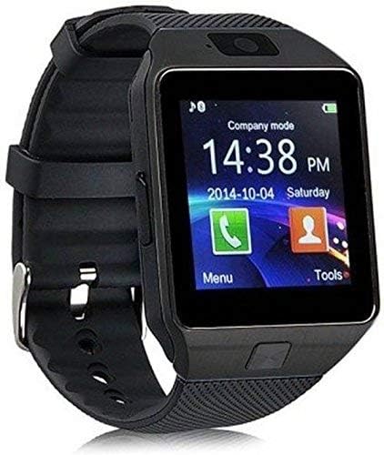DZ09) Smart Watch for Android and iOS (Black,