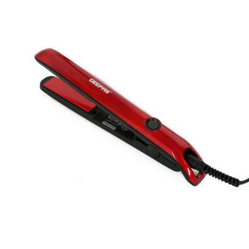 GH8722 Geepas Ceramic Hair Straighteners 35W - Professional Hair Styler with Ceramic Floating Plates | ON/OFF Switch, Auto-Temp 210°C(13.8L x 2.3W cm)