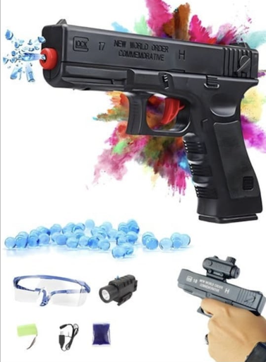 Gel Blaster, Toy Gun Gel Bullet Blaster with 1000 Water Beads and Goggles