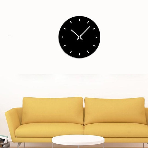 Minimal Round 3D Wall Clock L (24×24)