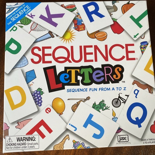 Sequence letters board game White