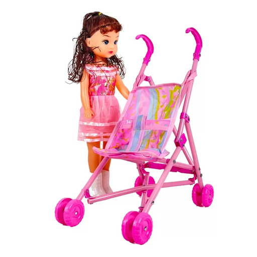 Baby Children Cute Little Doll Girl Trolley