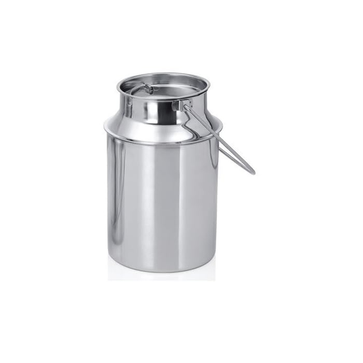 Stainless Steel Milk can - A Grade Steel - Cap Locked - USE for - Oil BURNI/GHEE