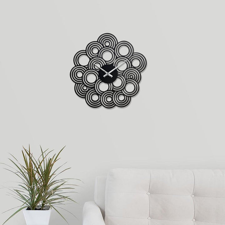 Stylish Rings 3D Wall Clock  M (18×18)