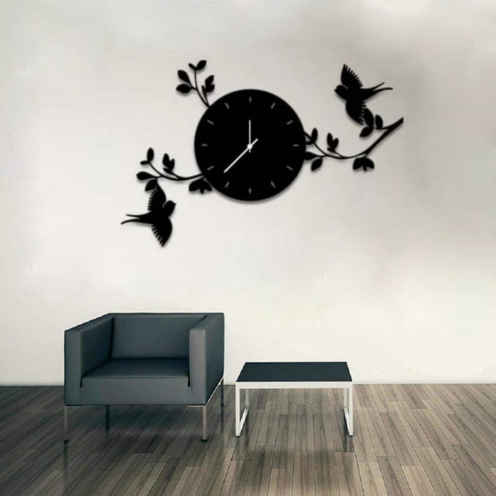 Birds on Branches DIY 3D Wall Clock (L)