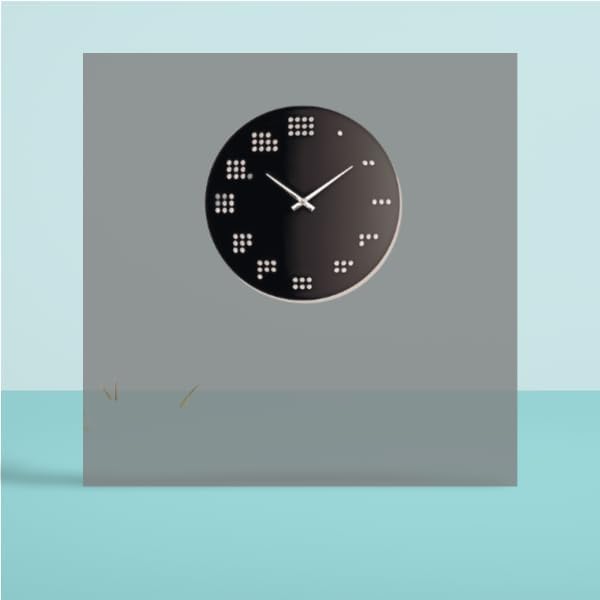 Time Dots 3D Wall Clock M (18×18)