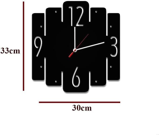 Vertical Blocks 3D Wall Clock Size: (33×33)