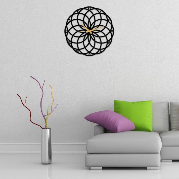 Circular Flower 3D Wall Clock( Small)