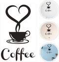 Coffee Cup With Heart Wall Art(Medium)