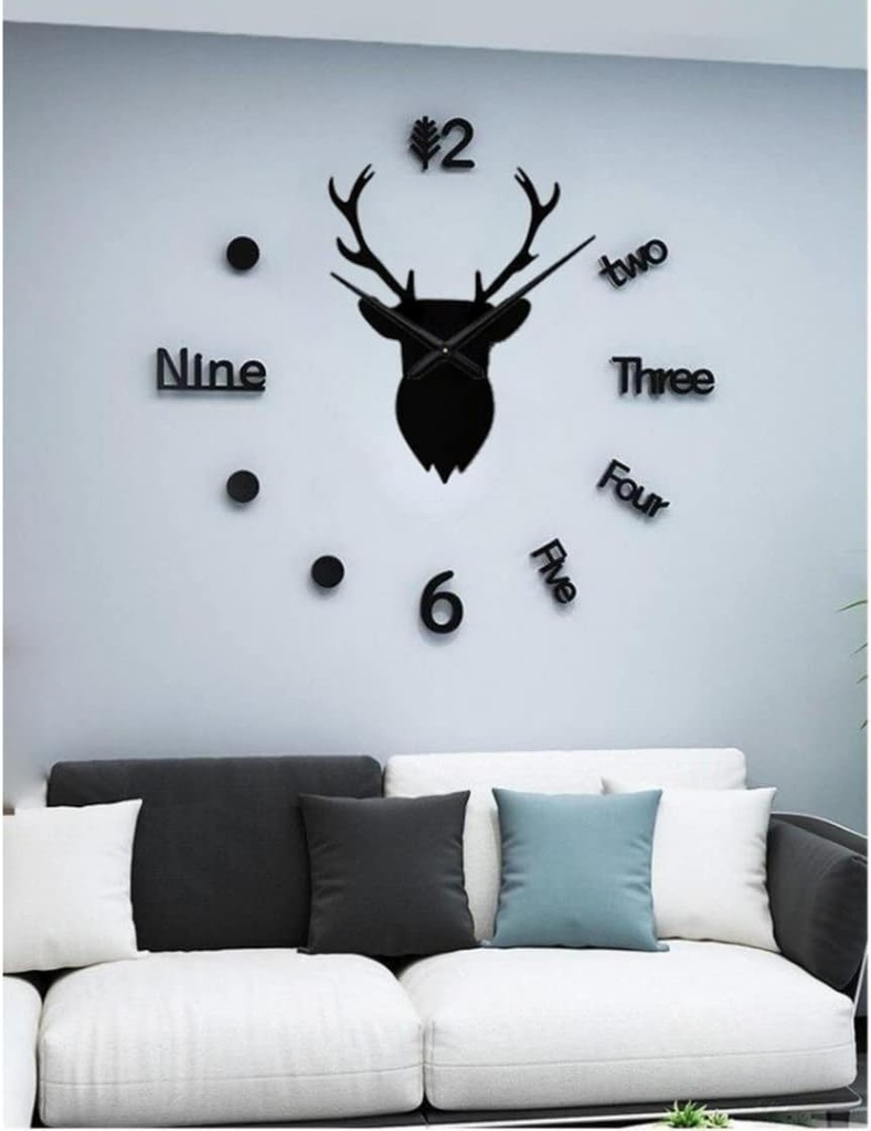 Deer Head DIY Acrylic Wall Clock