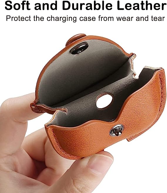 AIR PODS PRO LEATHER CASE BROWN