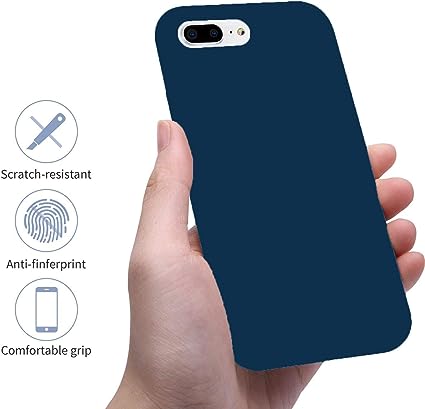 Silicone case for iPhone 7 Plus / 8 Plus - Blue Cobalt