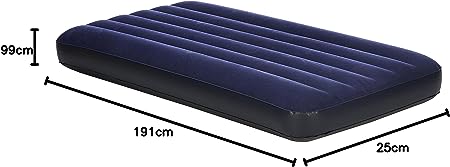 Intex Dura-Beam Standard Fiber-Tech Technology Airbed, Blue