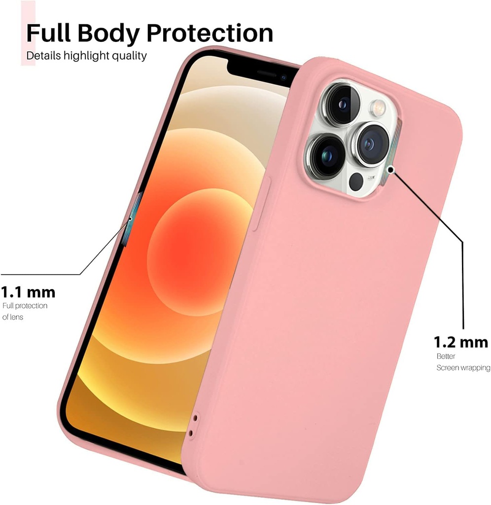 IPHONE 12/12 PRO SILICONE CASE SAND PINK