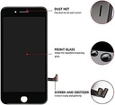 Phoni LCD Screen Replacement Touch Display digitizer Assembly (iPhone 8 Plus, Black)