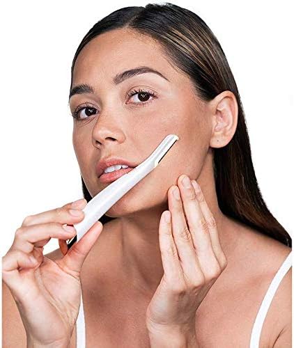 Non-Vibrating Facial Exfoliator & Hair Remover With 6 Replacement Heads For women