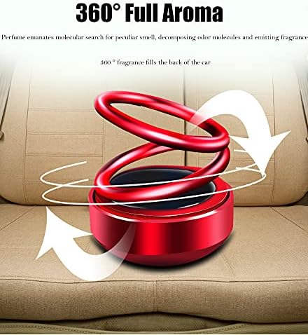 Ambay Solar Power Car Aroma,Aromatherapy Diffuser with 360°Double Ring Rotating