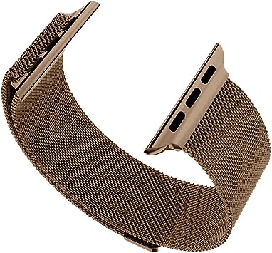 WATCH Band 44mm 42mm SERES 7/6/ Steel Metal Strap DARK BROWN