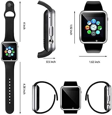 A1 Bluetooth Smart Watch Sport Pedometer With SIM Camera Smartwatch for Android (black)