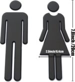 Acrylic Men & Women Toilet Washroom Door Sign