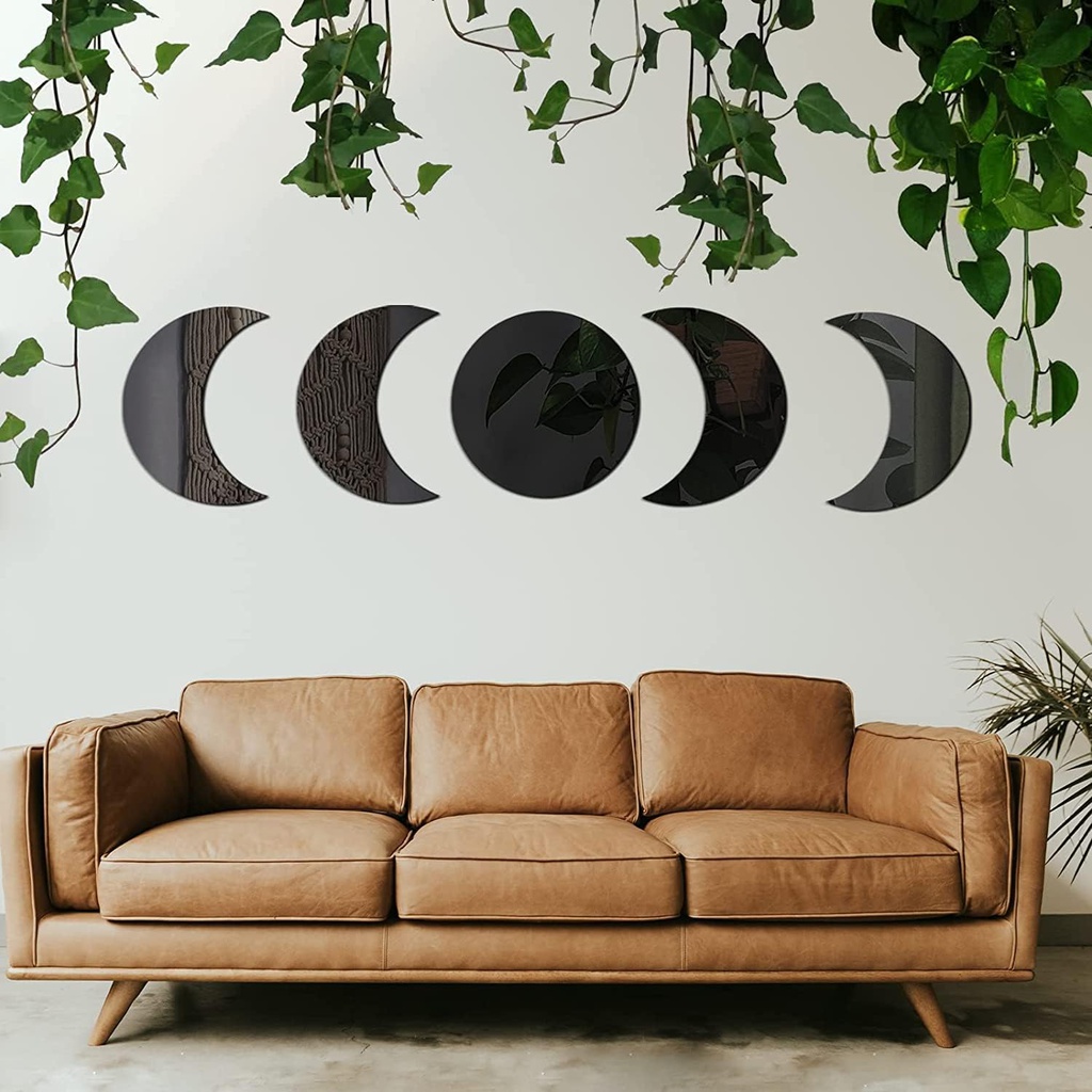 Acrylic Home Wall Decor Moon Phase Set