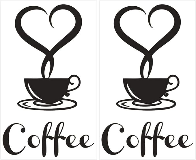 Coffee Cup With Heart Wall Art(Large)