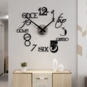 Italic Numbers DIY Acrylic Wall Clock S (24×24)