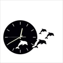 Jumping Dolphins 3D Wall ClockM (18×18)