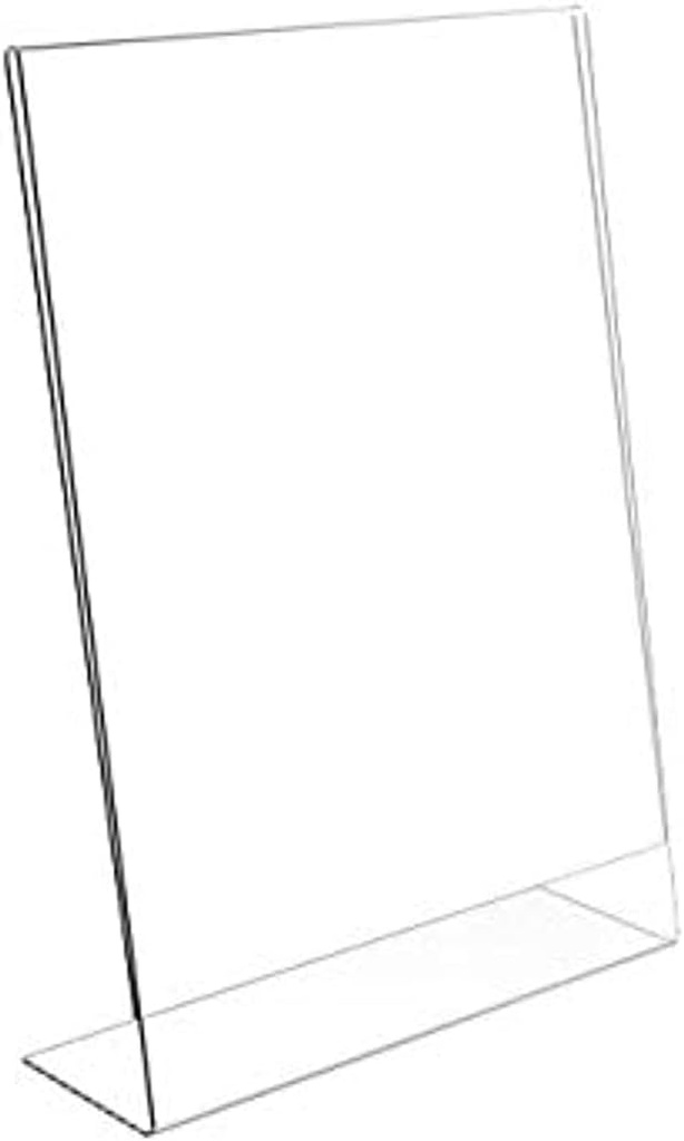 Acrylic Sign Holder L-Type A4 (210 x 297mm) Clear