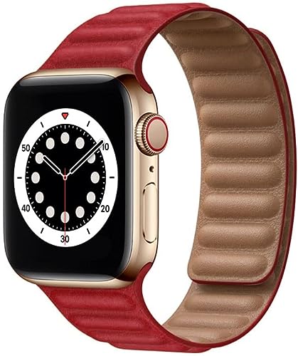 BAND2U APPLE WATCH LOOP LEATHER BAND RED 42/44MM