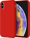 IPHONE XS SILICONE CASE RED