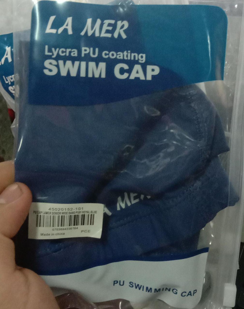 LA MER LYCRA PU COATING SWIM CAP