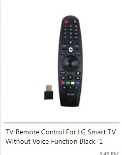 LG SMART TV REMOTE WITHOUT VOICE RM18/600 RMG3900