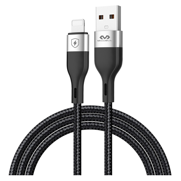 Miccell 2.4A Fast USB To Lightning Charging Cable 1M Green