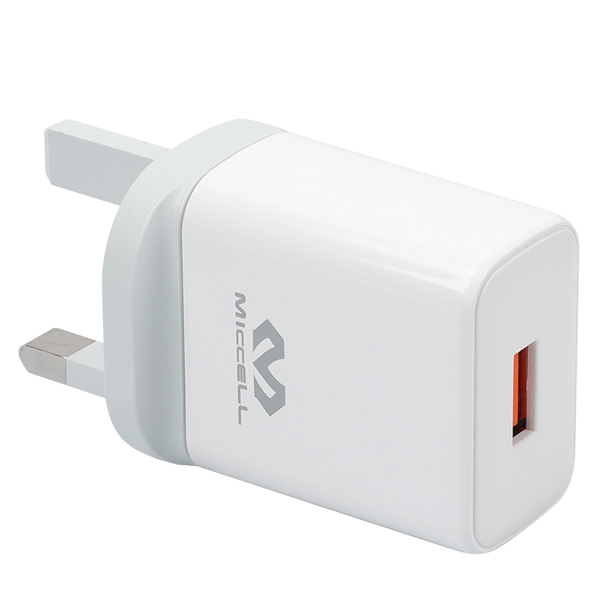 Miccell 20W QC3.0 USB Wall Charger White