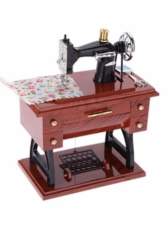 Mini Sewing Machine Music Box(‎21 x 18 x 11 cm)