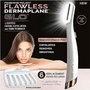 Non-Vibrating Facial Exfoliator & Hair Remover With 6 Replacement Heads For women