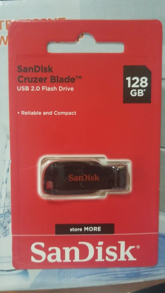 SANDISK CRUZER BLADE FLASH DRIVE 128GB