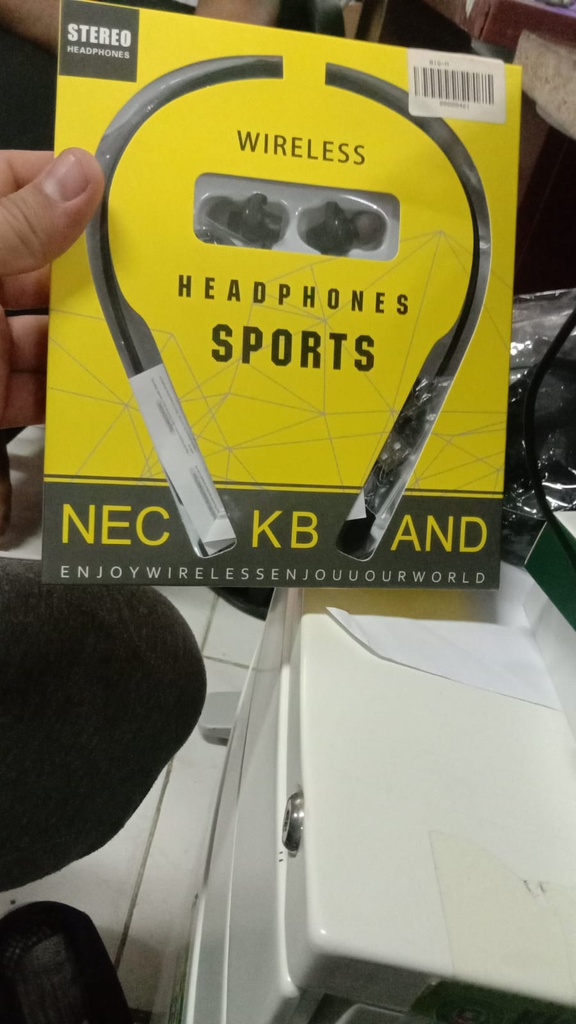 STEREO NECK BAND WIRELESS HEADPHONES SPORTS